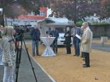 Eröffnung der neuen Wohnmobilstellplätze Pirmasens durch Oberbürgermeister Dr. Bernhard Mattheis (rechts) Foto: Stadtverwaltung Pirmasens / Dunja Maurer
