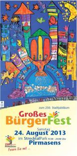 Plakat Bürgerfest 250 Jahre Pirmasens