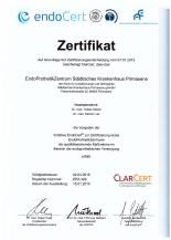 EndoCert-Zertifikat Städtisches Krankenhaus Pirmasens