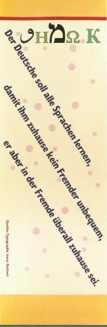 Josua-Reichert-Typografie Zitat J.W.v. Goethe 